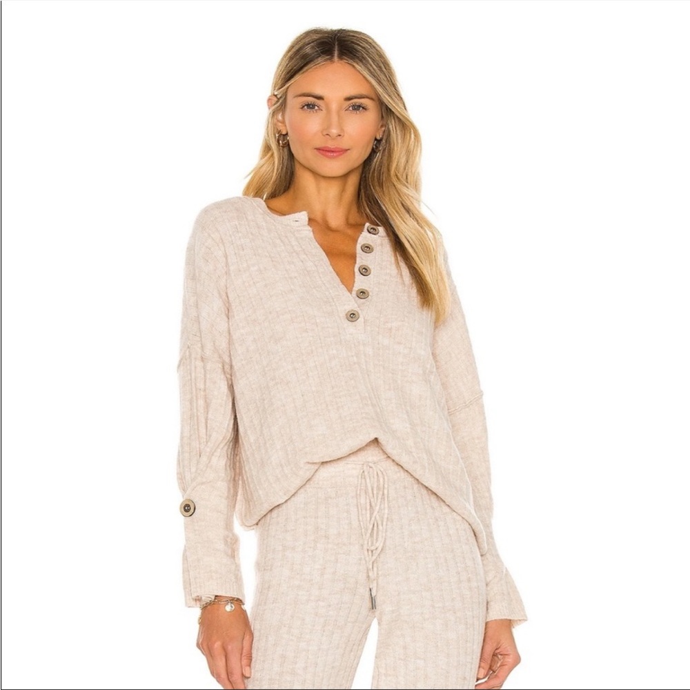 Free people Around the Clock Pullover in Oatmeal